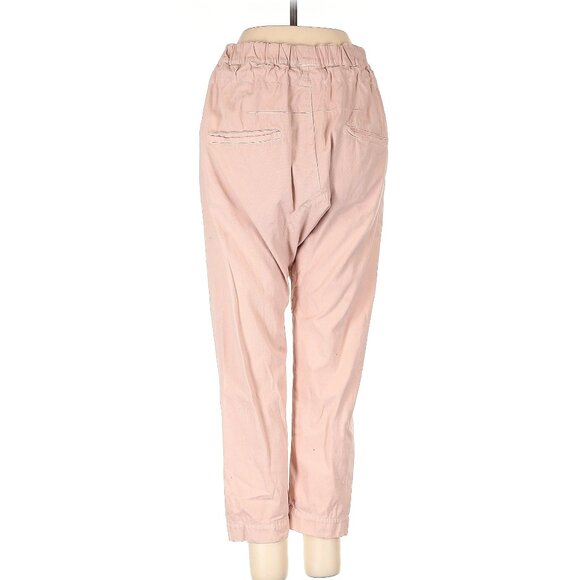 NEW Bassike Blush Elastic Waist Pull On Drawstring Original Panel Slouch Pants - Picture 4 of 4